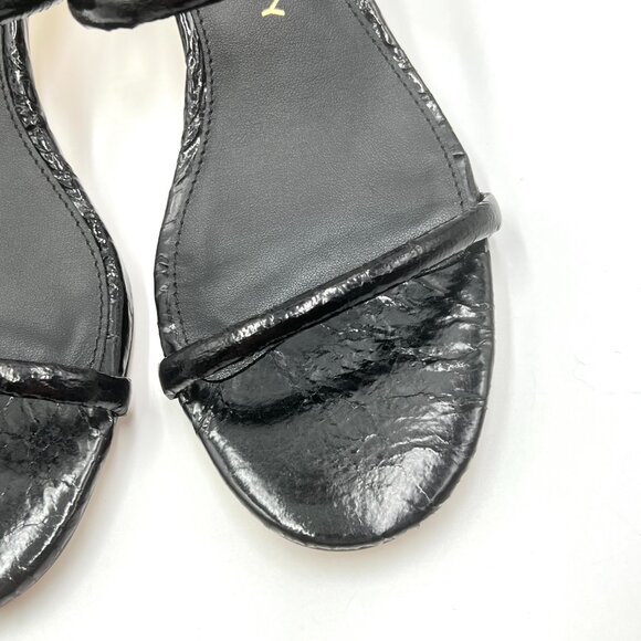 Katy Perry Womens Size 7.5 The Scalloped Gold Shell Heels Sandals Shoes - Picture 4 of 13